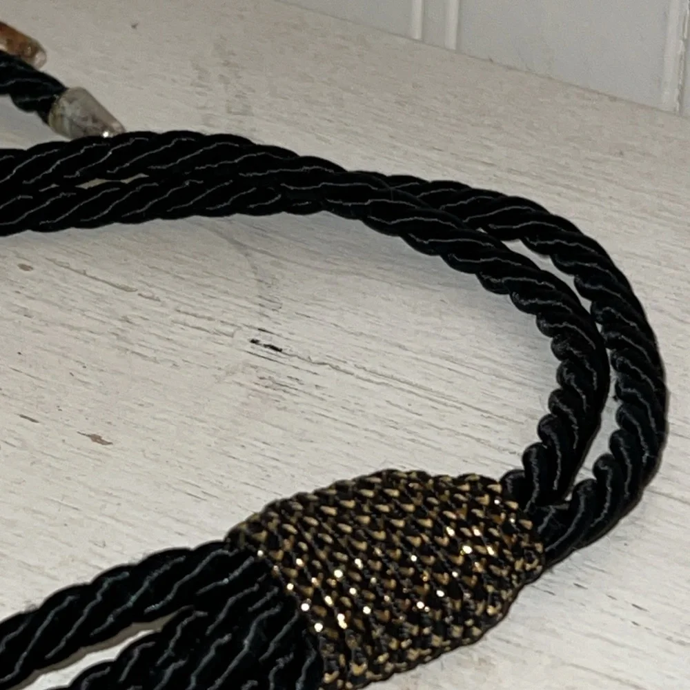 Handmade OOAK 90’s Vintage Brass & Copper buckle & braided belt
